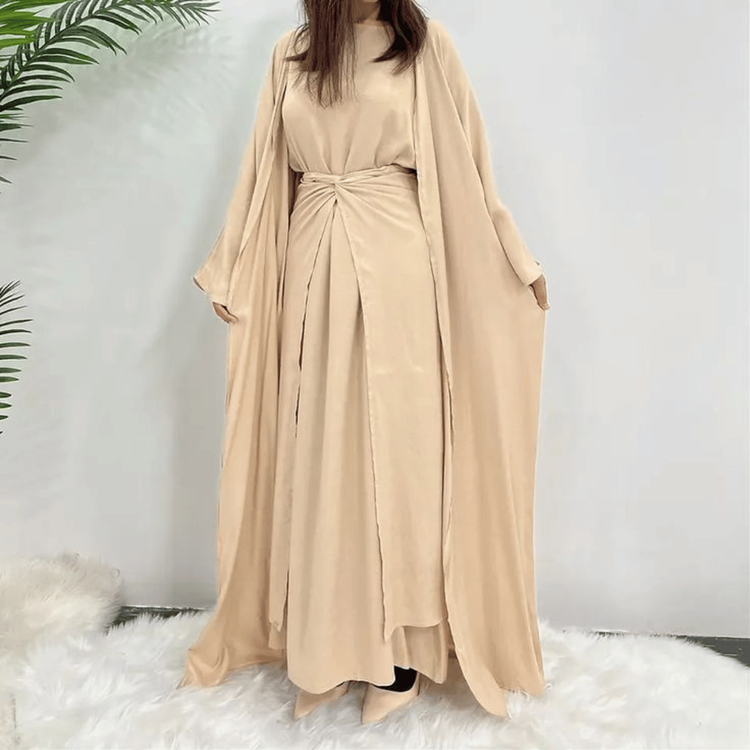Three-Piece Abaya Set